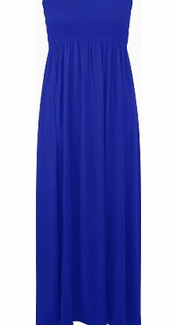 asfashion online Shirred Bandeau Maxi/ Blue 16/18 - 7021- (1.96)