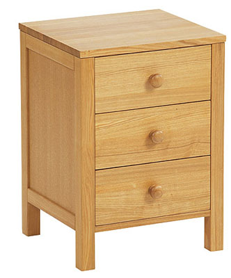 ash BEDSIDE CABINET 3 DWR ASHDOWN