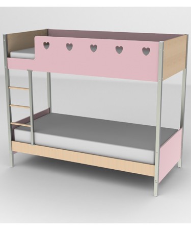 Arimo Hearts Bunk Bed