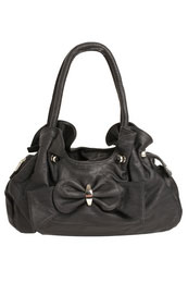 Bow Front Drawstring Shoulder Bag