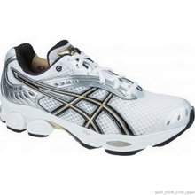 Asics GEL-CUMULUS 10 (2E) Mens Running Shoe White/Lightning/Champagne