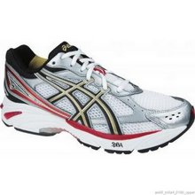 Asics Gel-Foundation 8 (2E) Men Running Shoe White/Black/Red