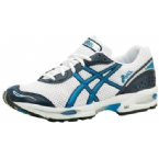 Asics Mens Gel Cumulus VIII Running Shoe White/Marina/Blue