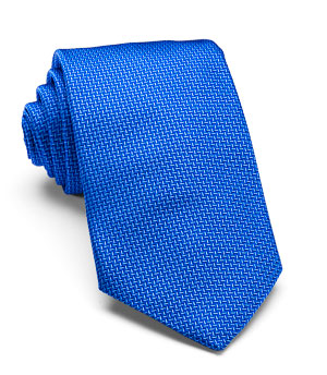 Plain Herringbone Silk Tie