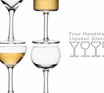 Assorted Lulu Liqueur Glasses - Set of Four