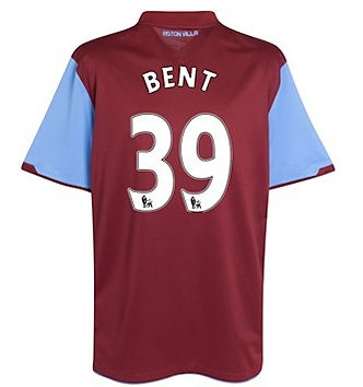 Nike 2010-11 Aston Villa Nike Home Shirt (Bent 39)