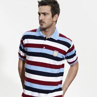 Villa Stripe Polo Top - Multi.