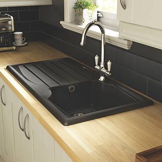 Astracast, 1228[^]96173 Kitchen Sink Black 1-Bowl Reversible