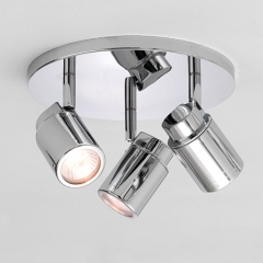 Como Chrome Round Bathroom Ceiling Light