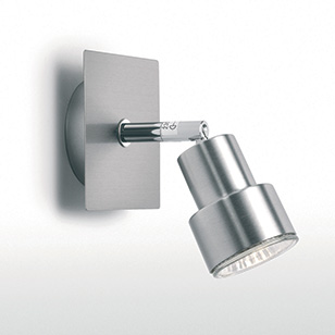 Astro Lighting Exel Modern Wall Light Mounted Spotlight In Brushed Aluminium