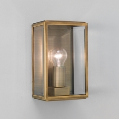 Homefield Antique Brass Outdoor Wall Light