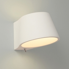 Koza White Plaster Wall Light