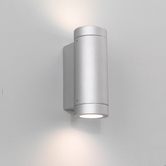 Astro Lighting Porto Double Silver Outdoor Wall Light