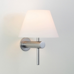 Roma Matt Nickel Bathroom Wall Light