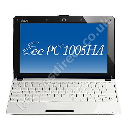 EeePc 1005HA SeaShell in White - 8 Hours Battery Life