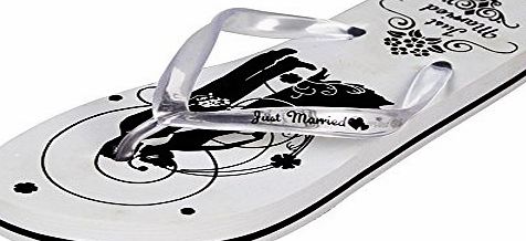 ASVP Shop Just Married Honeymoon Flip Flops Wedding Gift Mr amp; Mrs Bride Groom Sandles