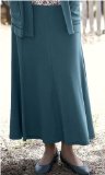 Penny Plain - Teal 14long Jersey Crepe Skirt