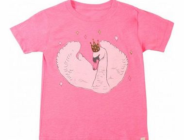 Swan T-Shirt Pink `2 years,4 years,8 years,10