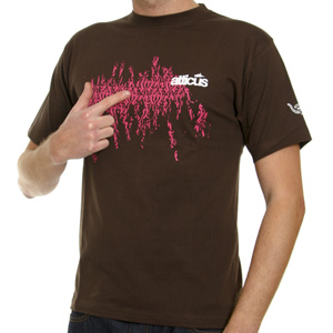 Flames Tee shirt - Chocolate