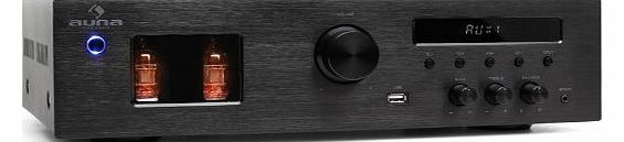  ``Tube 65`` Modern Tube Amplifier (RDS Tuner, 600W Max & USB Connectivity) - Black Brushed Aluminium