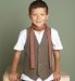 T-shirt & Waistcoat Set with Scarf