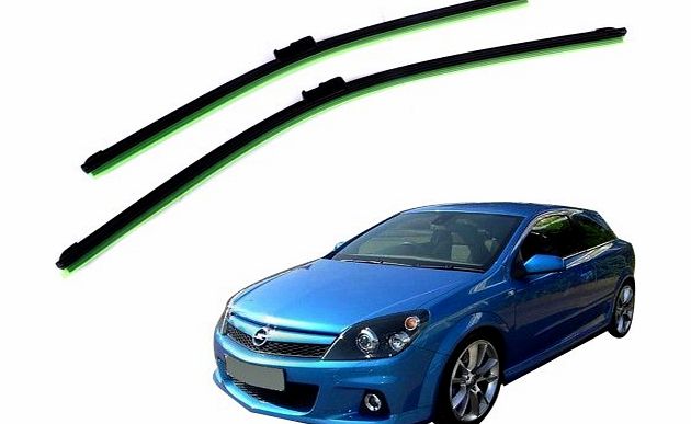 Autoknew Vauxhall Astra H/MK5 Hatch 22/18`` Front Exact Wiper Blades Flat Set @Hotsellnow4