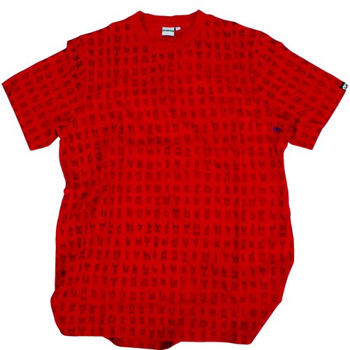 Mens Avalaan 90 Robots Tee Poppy Red