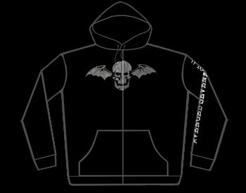 Avenged Sevenfold Bat Zip Hoodie