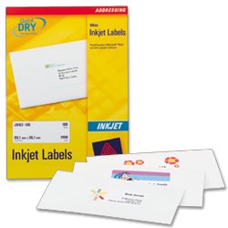 Avery Inkjet Labels 34 x 99mm 16 Labels Per