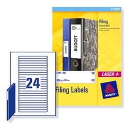 Laser Filing Labels Eurofolio 134x11mm Ref