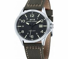 AVI-8 Mens Hawker Harrier II Khaki Leatherette