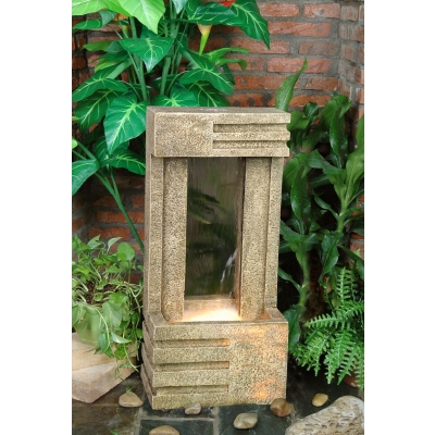 Sandstone Open Back Cascade Water Feature