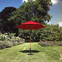 Medium Hardwood Parasol Berry Red