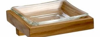 Solid Oak Oak Effect Soap Dish