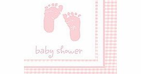 Babies Babies Baby Girl Plaid Beverage Napkins