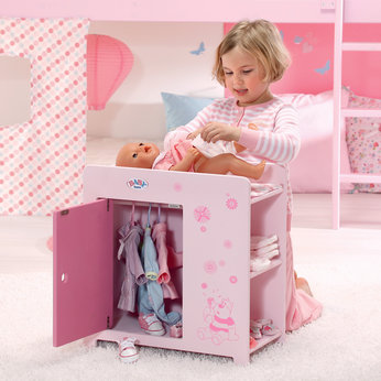 Wooden Wardrobe and Changing Table