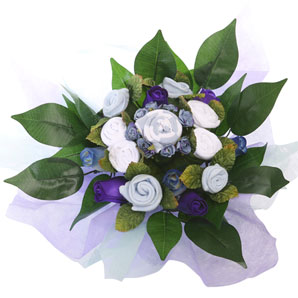 BabyBlooms Bouquet- Medium- Blue- 0-3 Months