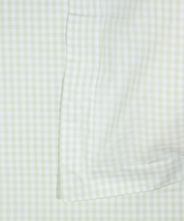 Green Gingham Single Bed Pillow & Duvet Cover