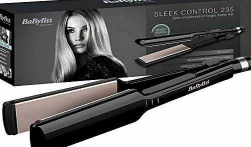 BaByliss 2179U Nano Ceramic 235 Womens Hair Straightener with Heat Mat