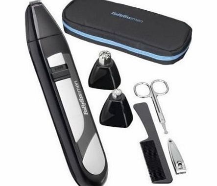 BaByliss DURABLE BABYLISS MINI TRIM BATTERY HAIR TRIMMER CLIPPER SHAVER NOSE EAR EYEBROW KIT