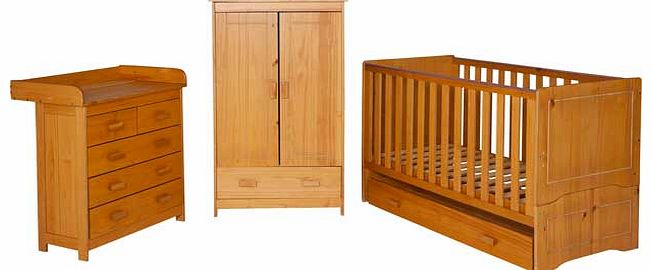 BabyStart Delfina 5 Piece Nursery Set - Pine