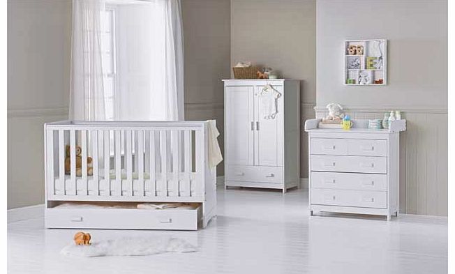 Delfina 5 Piece Nursery Set - White