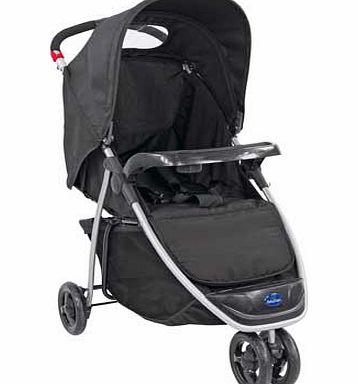 BabyStart Ria 3 Wheeler Pushchair - Black