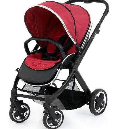 BabyStyle Oyster 2 Pushchair Black / Tomato