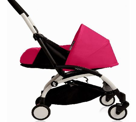 BabyZen YoYo 0m  Pram Pink With White Frame 2014