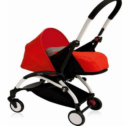 BabyZen YoYo 0m  Pram Red With White Frame 2014