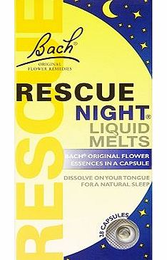 Bach Rescue Night Liquid Melts 28 Capsules 1.8g