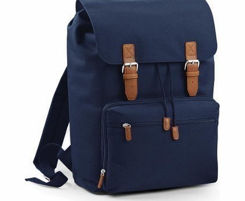 BagBase Vintage Laptop Backpack - French Navy