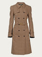 BALENCIAGA COATS BROWN 36 FR BAL-U-203664