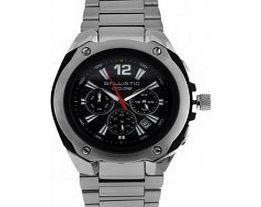 Ballistic Mens Cyclone Silver Chronograph Watch